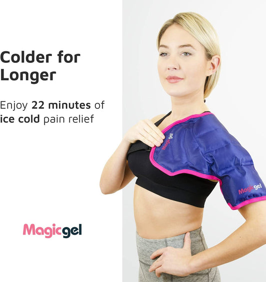 Flexible Shoulder Ice Pack (Left or Right side) - For Sprains, Tears and Post Surgery Recovery