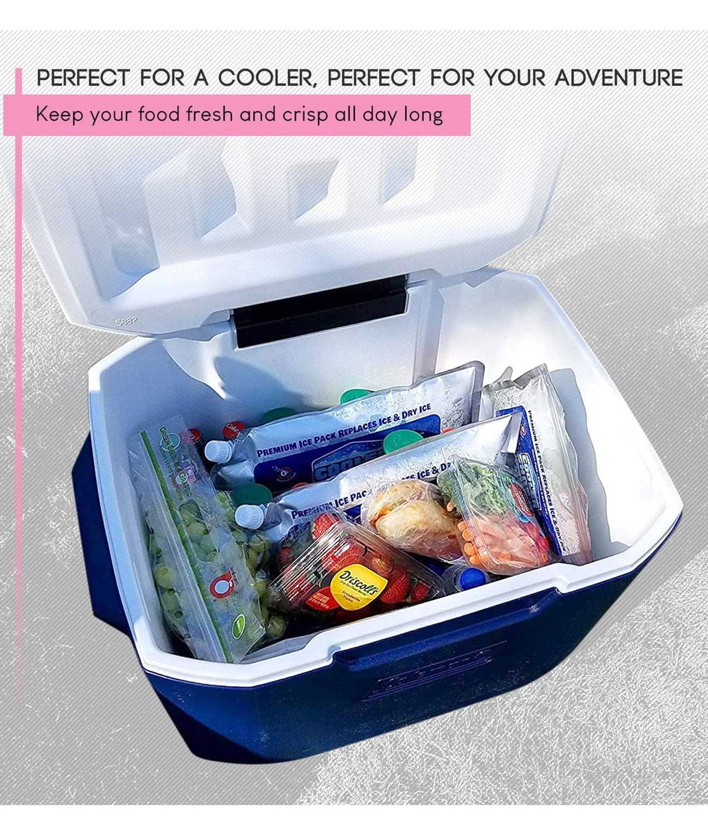 Long Lasting Cooling Ice Packs (36 Hours of Cold)