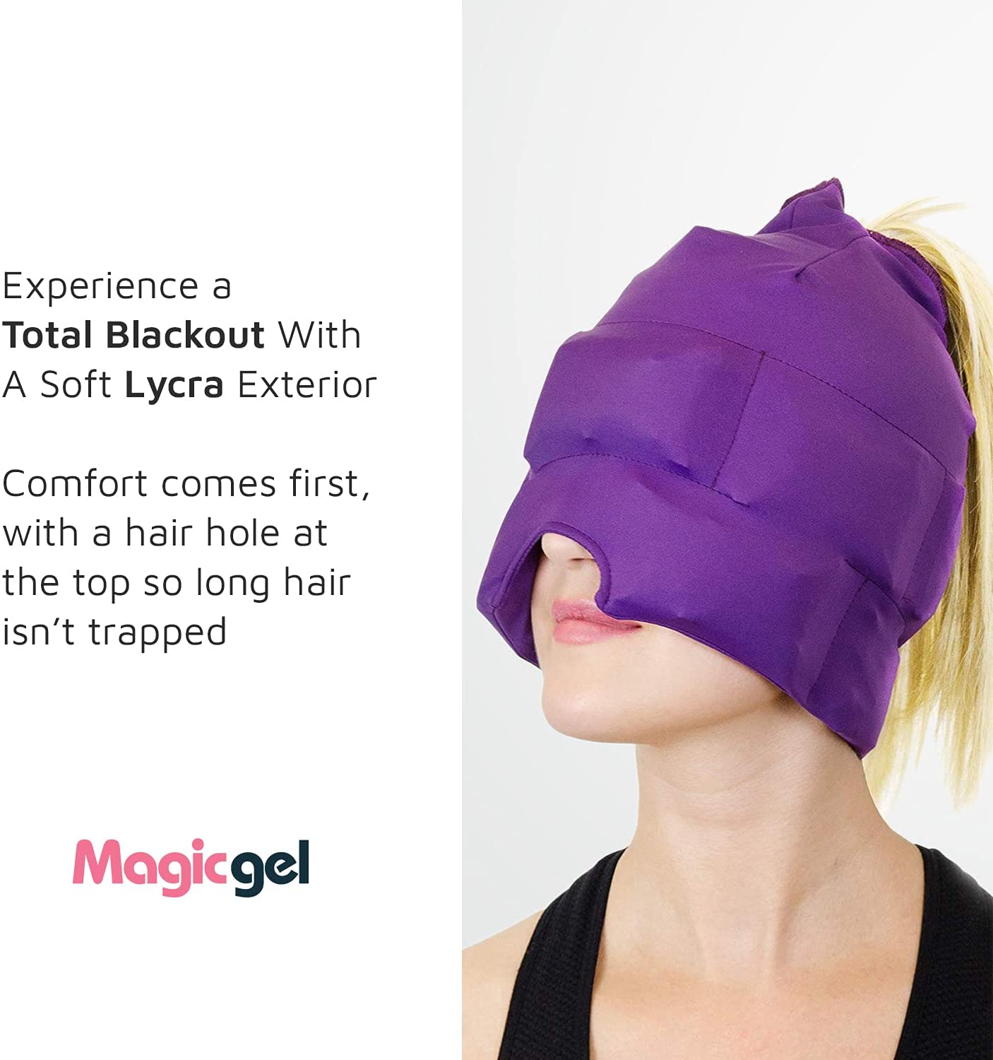 Luxury Headache and Migraine Relief Cap. Comfortable, Drug Free Pain Relief.