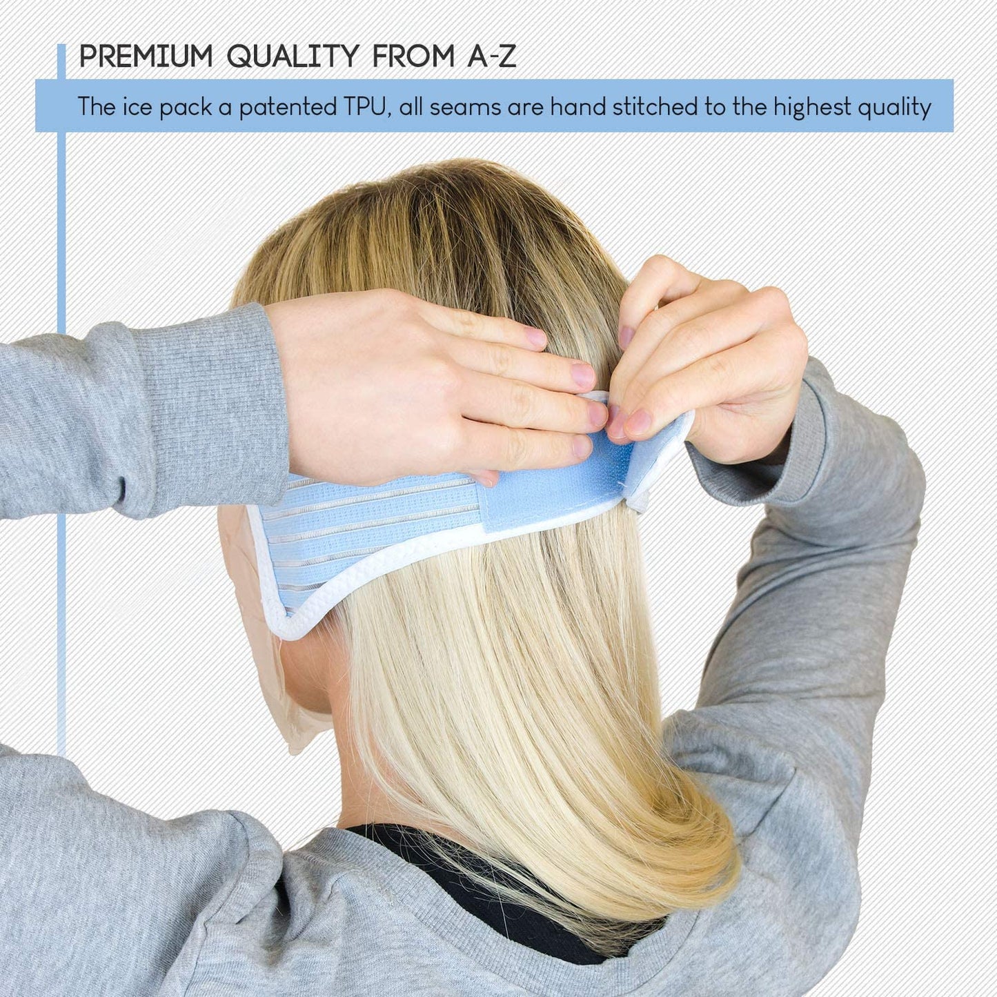 Face Ice Pack (Facial Mask) Contoured for a Comfortable Fit