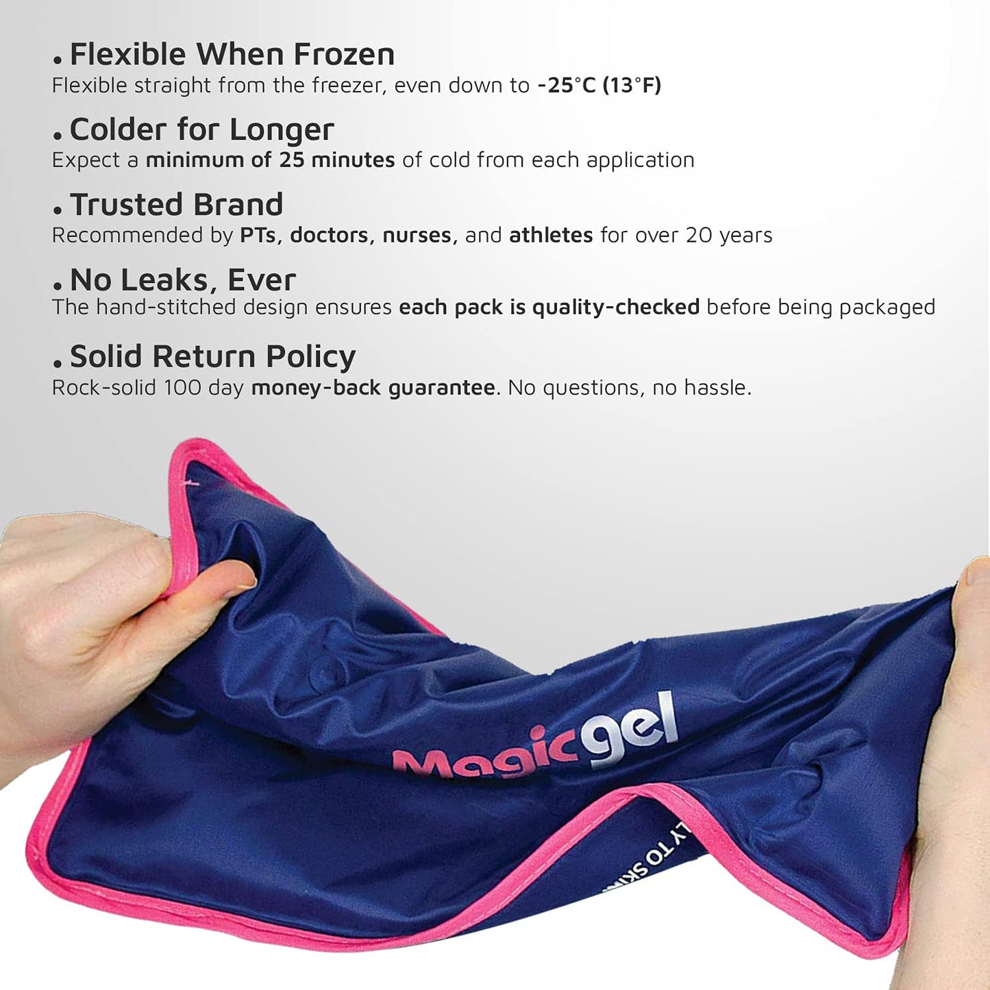 Flexible Ice Pack Pack for injuries and pain relief (L Size)