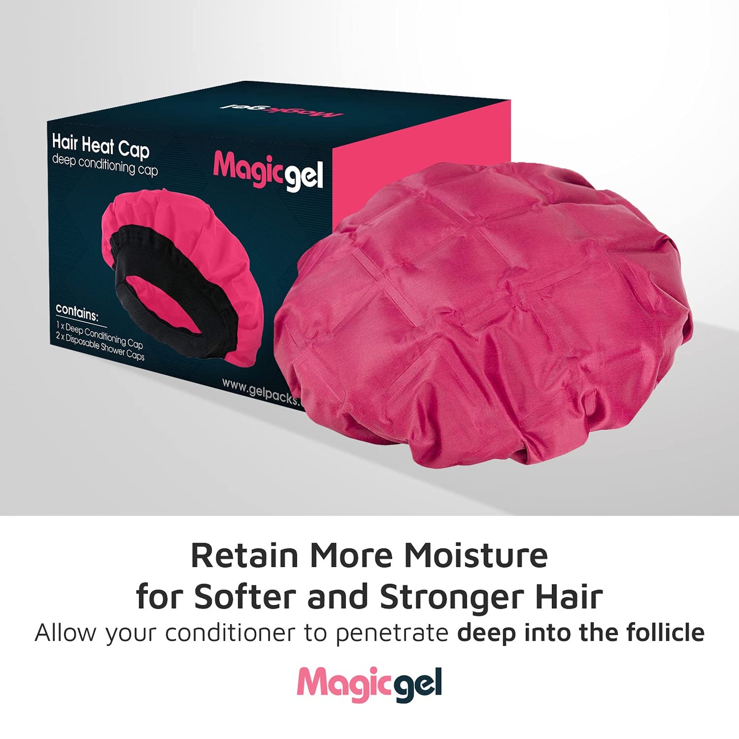 Deep-Conditioning Cordless Hair Cap for Softer, Nourished, Hydrated Hair