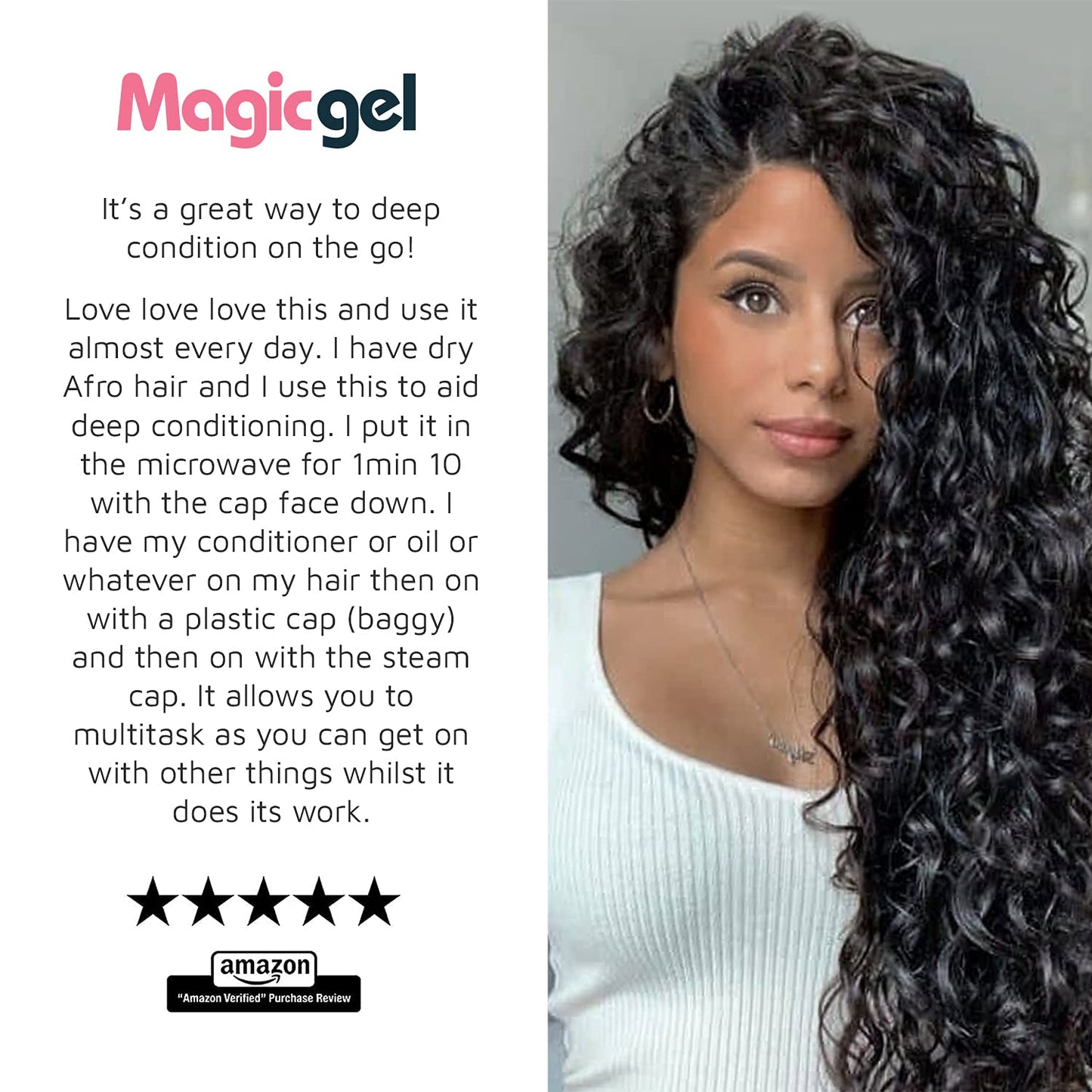 Deep-Conditioning Cordless Hair Cap for Softer, Nourished, Hydrated Hair