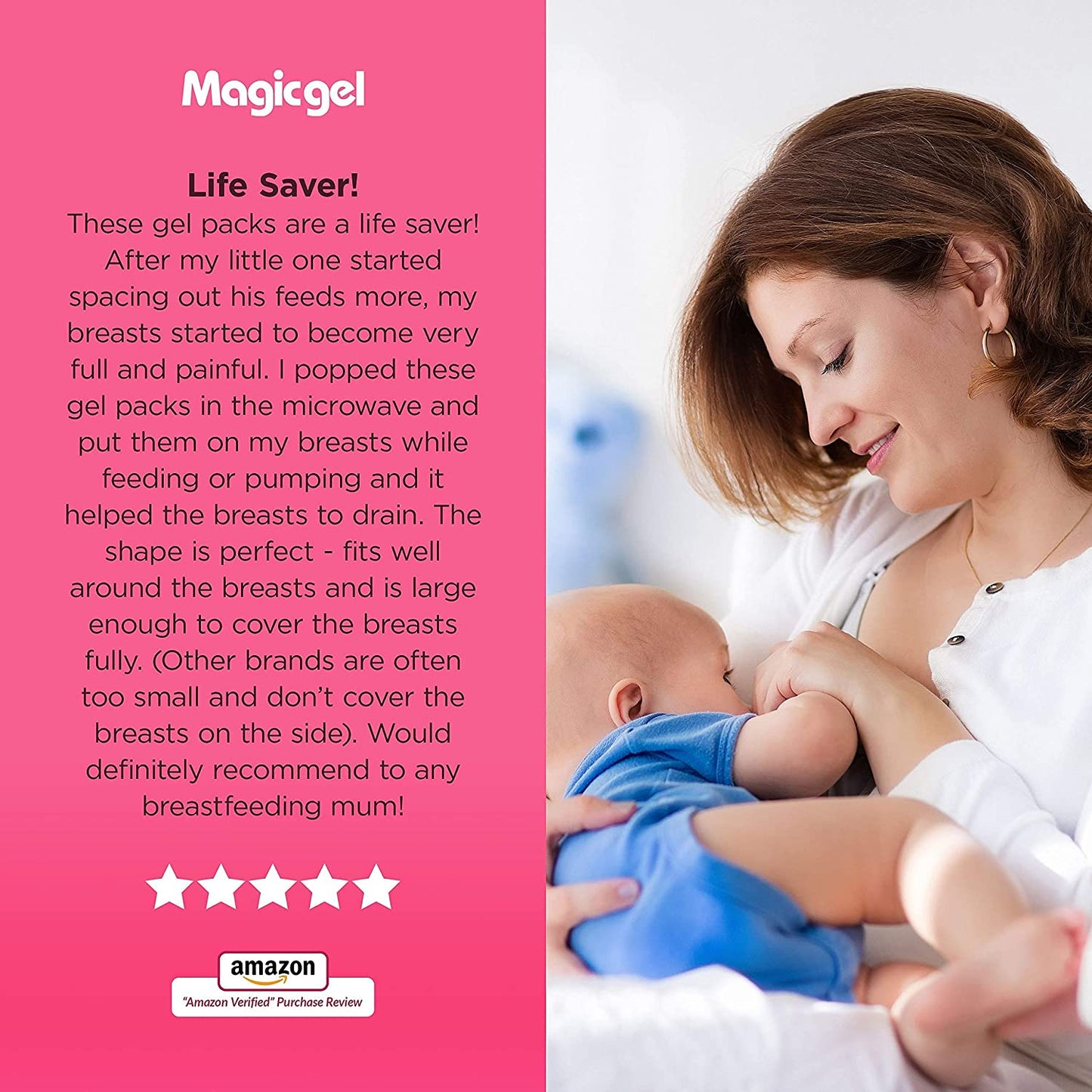 Premium Breast Gel packs – Perfect for Cool or Warm Breastfeeding Pain Relief