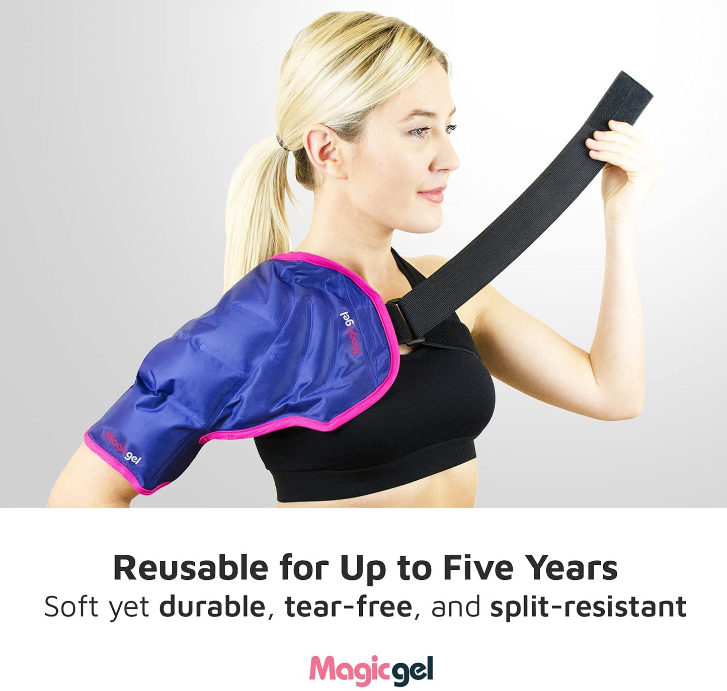 Flexible Shoulder Ice Pack (Left or Right side) - For Sprains, Tears and Post Surgery Recovery