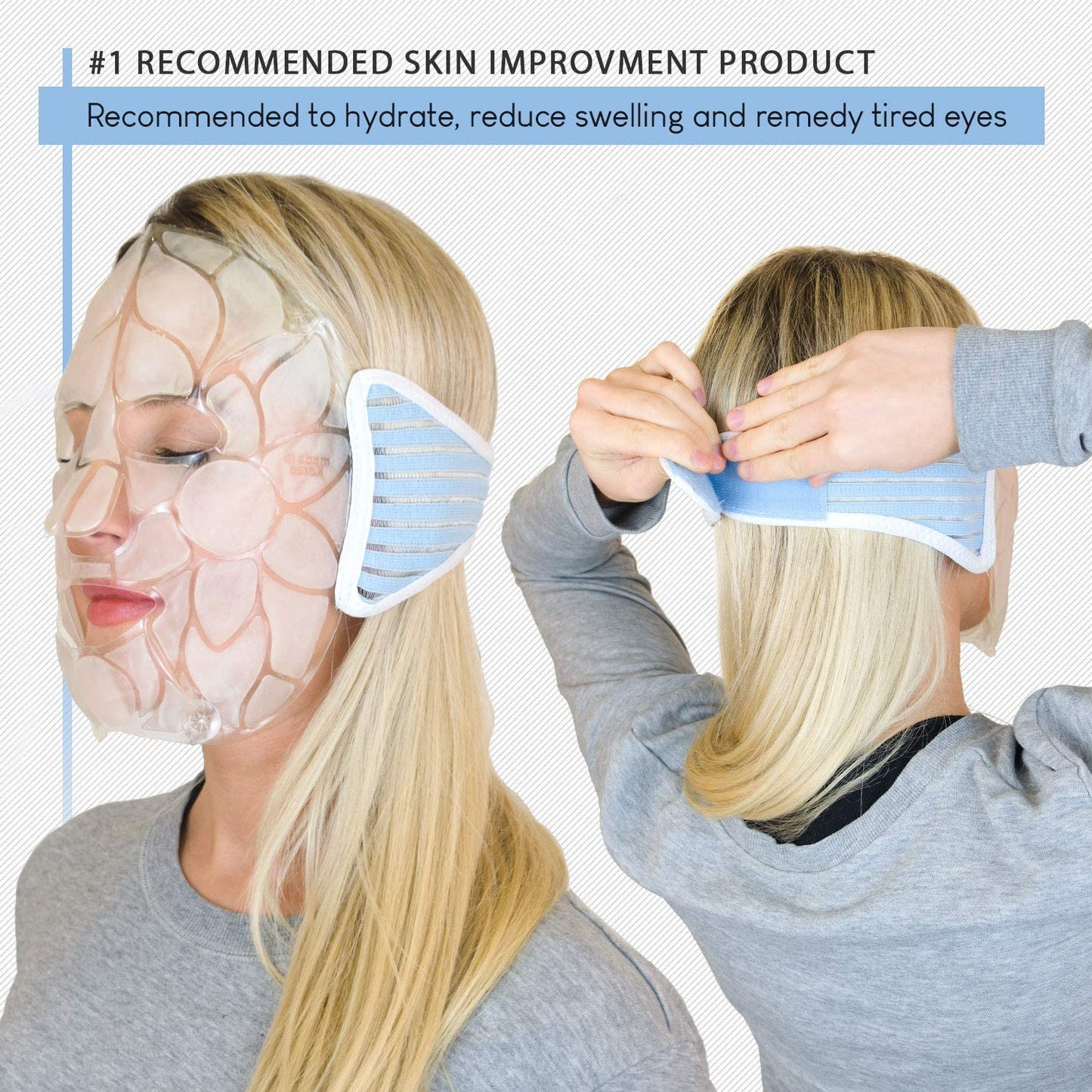 Face Ice Pack (Facial Mask) Contoured for a Comfortable Fit