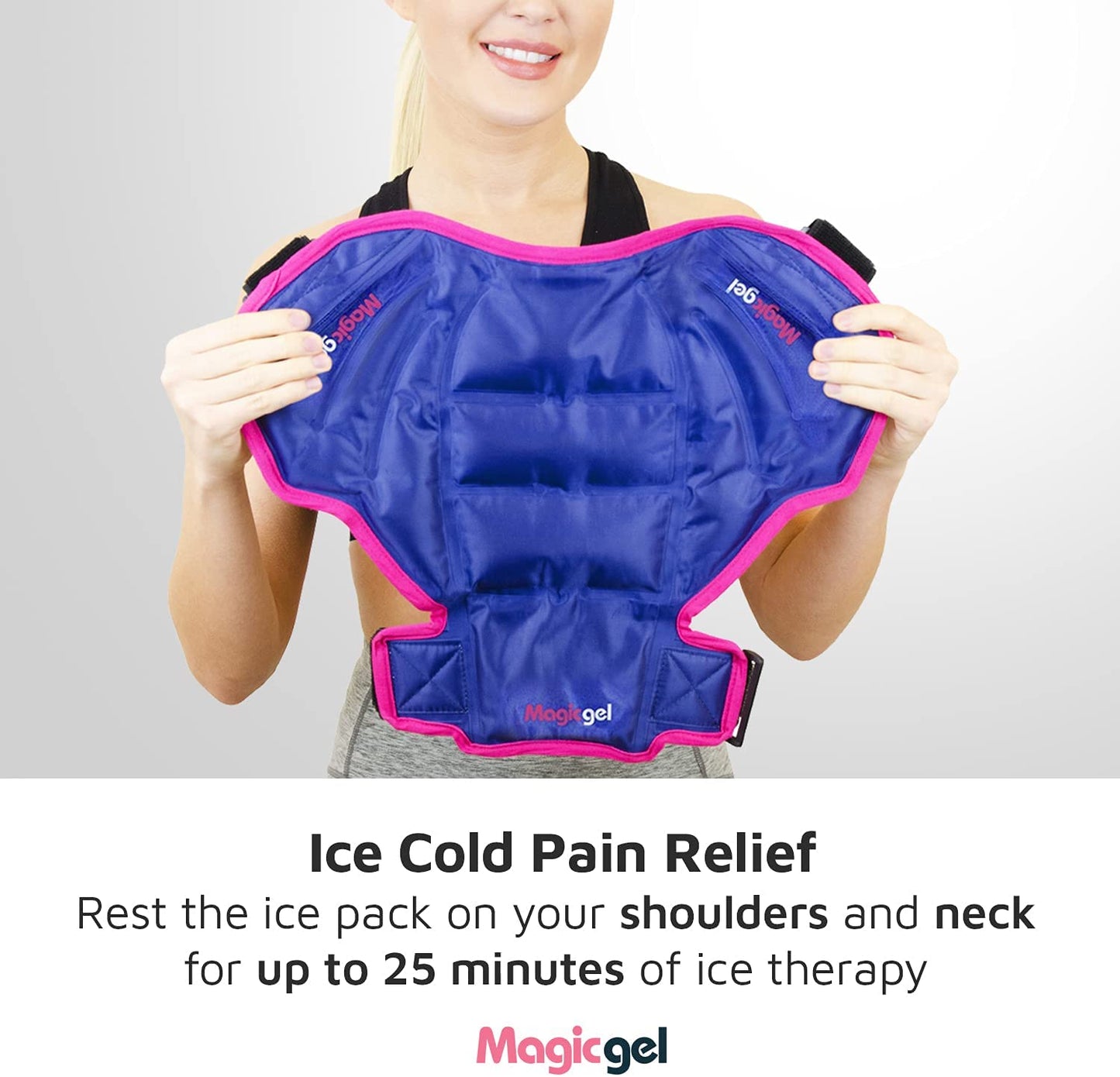 Flexible Shoulder Ice Pack (Left or Right side) - For Sprains, Tears and Post Surgery Recovery