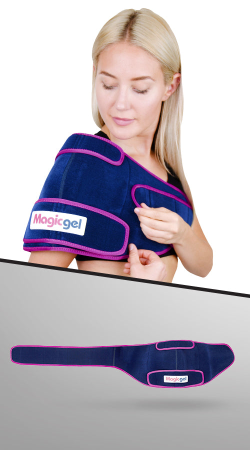 Rotator cuff ice packs and wraps
