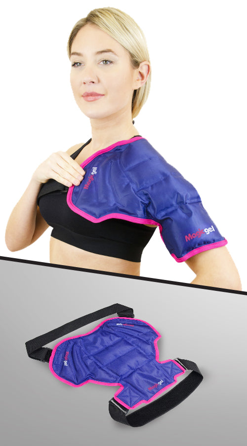 Shoulder ice packs and wraps