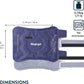 Elbow Ice Pack Wrap - Reusable and Adjustable Arm Sleeve for Cold Compression, Pitchers, Tennis Players, Baseball Players, Men, Women - Easy to Freeze - Blue