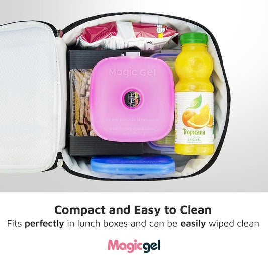 5 pc Colourful Lunch Box Ice Pack Coolers, Lightweight and Long-lasting