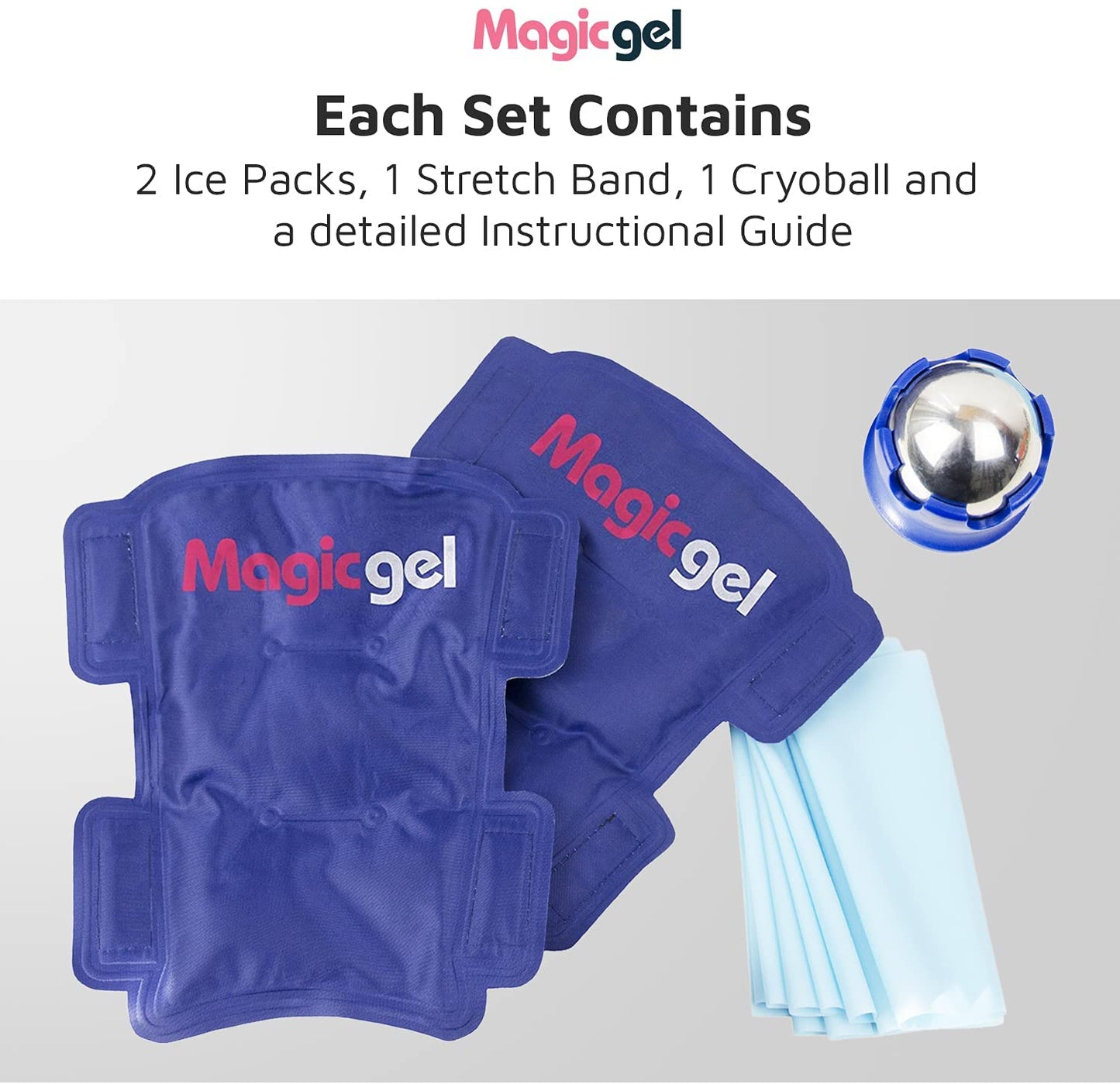 Shin Ice Pack - A Complete Recovery Kit for Shin Splints (With Roller and Stretch Band)